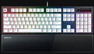 Razer BlackWidow V3 ROBLOX Edition - Gaming toetsenbord met mechanische schakelaars (actief & klikkend, ABS-toetsen, media-toetsen, RGB Chroma verlichting) US Layout | Zwart