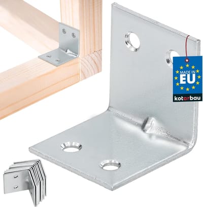 Set Hoekverbinders - Bevestigingshoek Metaal - Meubelbouw Hout - Versterkte Constructie - 30x30mm - Zilver