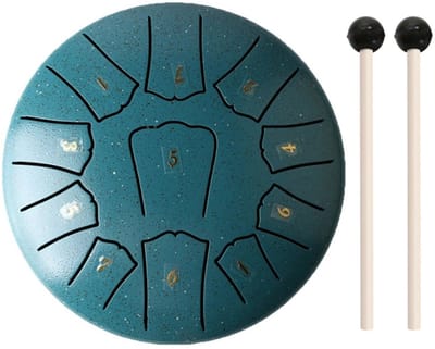 Livano Handpan - Tongue Drum - Steel - Regen - Klankschaal - Groen