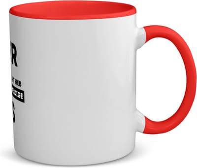 Akyol - bier, nu ik je aandacht heb je bent een geweldige zus koffiemok - theemok - rood - Zus - de beste zus - verjaardagscadeau - verjaardag - cadeau - cadeautje voor zus - zus artikelen - kado - geschenk - gift - 350 ML inhoud