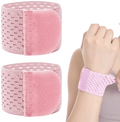 U Fit One Dunne Pols Brace - 2 Stuks - Lichtgewicht Polsbandage - Wrist Support - Polssteun - Roze
