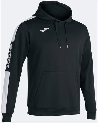 Joma Championship IV Sweater Met Kap Heren - Wit / Zwart | Maat: S