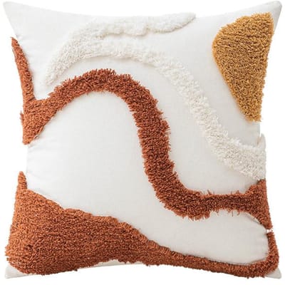 45x45cm Koffie Boheemse Sierkussenhoes Woonkamer Bank Kussenhoes Raam Huisdecoratie Kussensloop 45x45cm