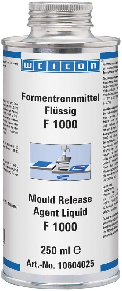 WEICON Lossingsmiddel F 1000 – 250 ml vloeibaar – wit-melkachtig voor gladde oppervlakken