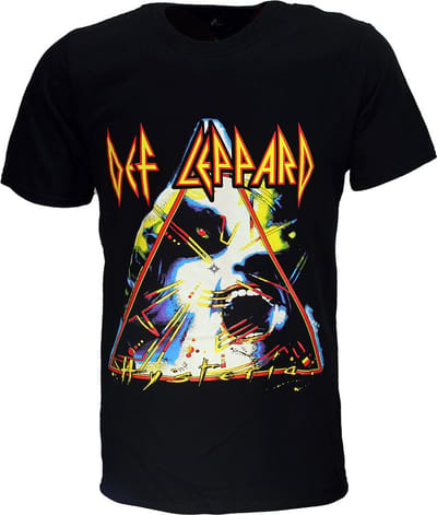 Def Leppard Hysteria T-Shirt - Officiële Merchandise - L