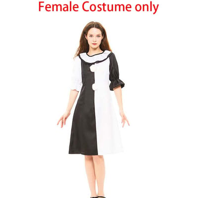 Terrifierr Cosplay Kostuum 1 Set Vrouwelijk Of Mannelijk Carnaval Feest Huidstrakke Moordenaar Clowns Jumpsuit voor Halloween Kostuum XS（old） black