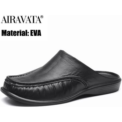 Heren EVA-slippers Effen kleur Mode Sandalen Vrijetijdsschoenen Maat 40-47 40 zwart