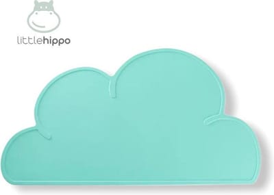Antislip siliconen placemat groen - Onderlegger - Wolk - Baby - Kind - Tafelgerei - Gratis verzending