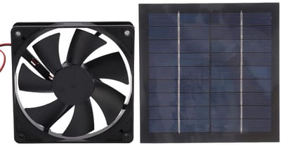 Ausla Ventilator op Zonne-energie, Monokristallijne Siliciumventilator 20W IP65 Ventilatieventilator met 20% Succespercentage voor Kassen, Kippenhokken, Aanhangwagens