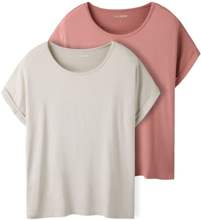 NAME IT - TAFMOX 2P SS TOP NOOS - Dames - T-shirts