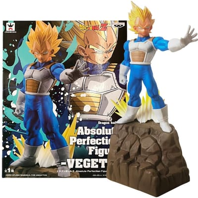 23CM Anime Dragon Ball Z Vegeta Absolute Perfection Figuur APF Anime Model Speelgoed Cadeau Verzameling Actiefiguur PVC With box blue