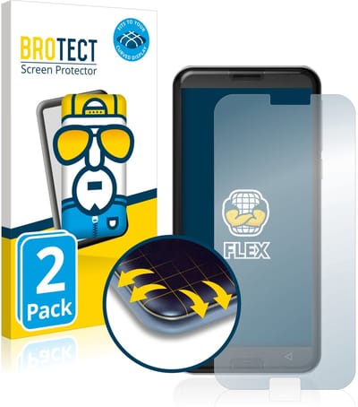 BROTECT - Screenprotector voor Emporia Smart 3 - Folie Beschermfolie transparant volledig dekking - 2 Stuks