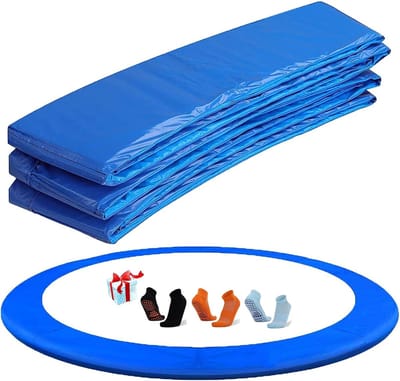 Trampoline Veiligheidspad - Randbeschermer Veerhoes - Trampoline Gebruik - UV- en Scheurbestendig - Tot 427 cm - Zwart