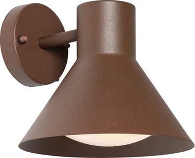 QAZQA natas - Industriele Wandlamp voor buiten - 1 lichts - D 24.4 cm - Roestbruin - Industrieel - Buitenverlichting
