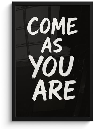 Poster in lijst - Fotolijst 40x60 cm - Posters - Quote - Zwart - Simpel - Posterlijst zwart - Decoratie - Wanddecoratie woonkamer - Muurdecoratie slaapkamer