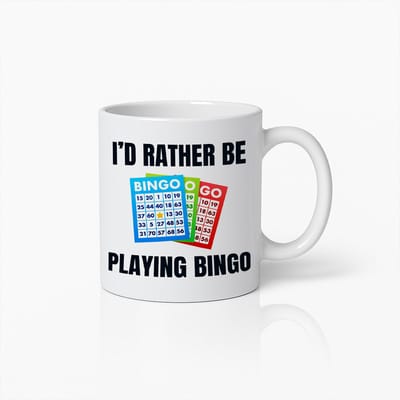 Ik Speel Liever Bingo Mok 330 ml – Leuke Bingo Spel Koffiebeker – Perfect Cadeau voor Bingo Liefhebbers