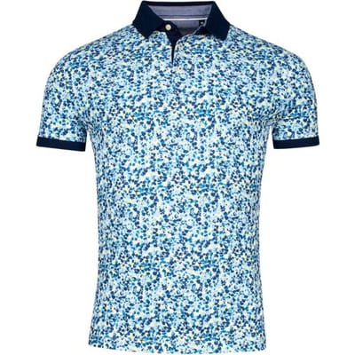 Baileys Polo Piqué Allover Pattern Small Fantasy Rocks Pattern Pastel Lime / male