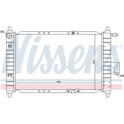 Radiator, motorkoeling NISSENS 61646