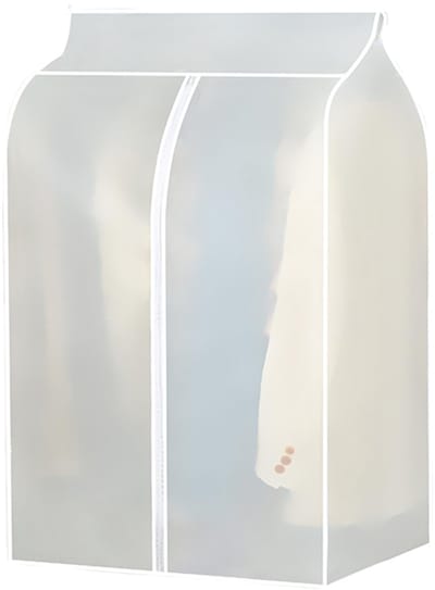Dailygoods- Kledingzakken met magische banden - Stofdichte Kledingafdekking - Transparant Ontwerp - Ruimtebesparend - Afmetingen: 100 x 50 x 90 cm - Hoogwaardige PEVA-materialen - Kledingtas