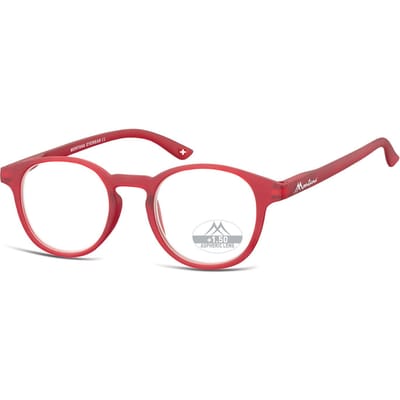 Montana Eyewear MR52B ronde leesbril +1.00 mat rood