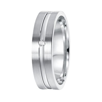 Lucardi Dames Vriendschapsring Chios zirkonia - Ring - Cadeau - Echt Zilver - Zilverkleurig