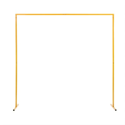 2 x 2 m Metalen Trouwart Boog – Afneembare Wedding Arch met Voetstukken – Decoratieve Bloemenboog voor Bruiloft, Verjaardag en Banket – Goud (M)