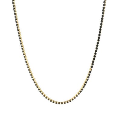Bijoutheek Ketting Zwarte Stenen