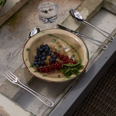 Bestekset 24-delig – design hoogglans lichtgewicht tafelbestek – ergonomisch Nederlands ontwerp – OUTLINE Maarten Baptist Eindhoven – vaatwasserbestendig – cutlery flatware open air