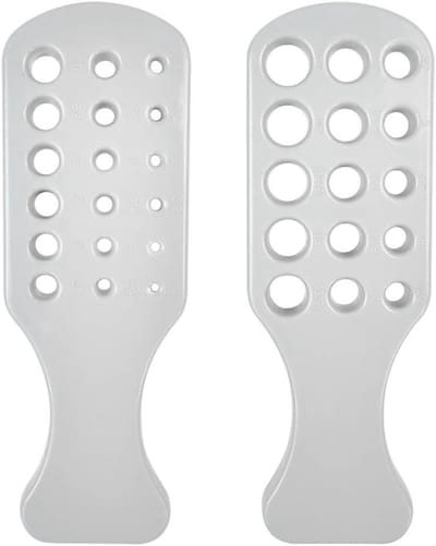 Draadtrekplaat Set - Metaal Trekker - Sieraden Maken - 2 Stuks - Diverse Gaten - Wit