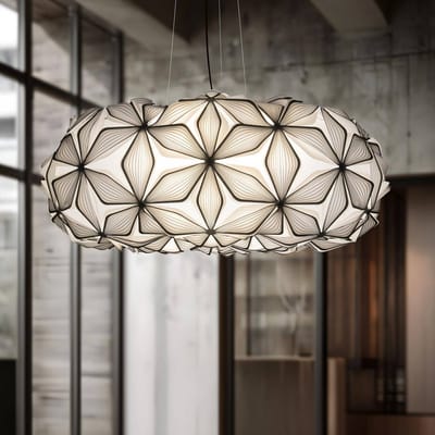 SLAMP C'Est La Vie Hanglamp Groot Zwart met Zwart Snoer