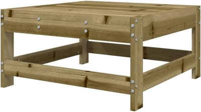Tuin Voetenbank - Hocker Poef - Buiten Ontspannen - Geïmpregneerd Grenenhout - 751 kg - Natuurlijk Hout