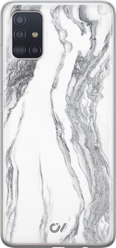 Hoesje geschikt voor Samsung Galaxy A51 hoesje - Marble Ivory - - Grijs - - Casevibes