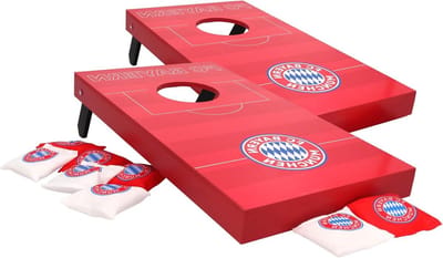 Cornhole Werpspel - Werpspel Beanbag - Buiten Spelen - Officieel Fanartikel - 34x23x10cm - Rood