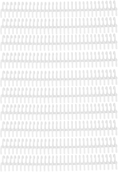 Losbladige Bindringen - Papier Bindmiddel - Documenten Organiseren - Grote Binnendiameter - 22 mm 10 Stuks - Wit