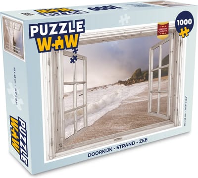 Puzzel Doorkijk - Strand - Zee - Legpuzzel - Puzzel 1000 stukjes volwassenen