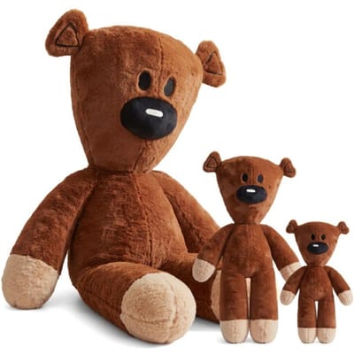 Mignon ours en peluche animal en peluche jouet peluche unisexe cadeau fête enfants peluches ours douces pour filles et garçons 30cm brown