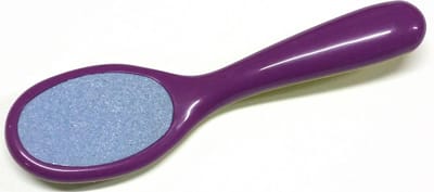 IOXIO Fun Touch-Keramische Voetvijl - Dubbelzijdig: Fijn & Grof - 18,5 cm - Paars/Geel