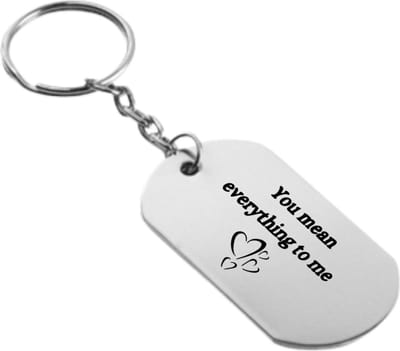 Akyol - you mean everything to me sleutelhanger - Quotes - familie vrienden - cadeau - 54 x 29mm