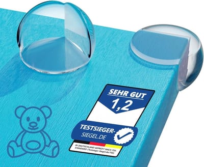 Famanu - 10 Stuks Transparante siliconen hoekbeschermers, babyveilig voor tafelhoeken
