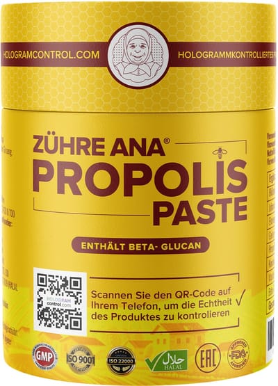 Zuhre Ana Propolis - Antibactérien/Antivirus naturel - Renforce l'immunité - Augmente l'énergie grâce aux vitamines naturelles - Teneur riche