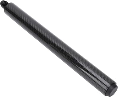 Keu Verlengstuk - Biljart Keu Accessoire - Biljart Spelen - Lichtgewicht Koolstofvezel - 30 cm - Zwart