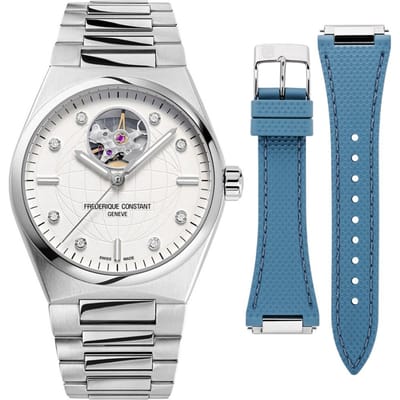 Frédérique Constant Highlife Heart Beat FC-310SD2NH6B Horloge - Staal - Zilverkleurig - Ø 34 mm