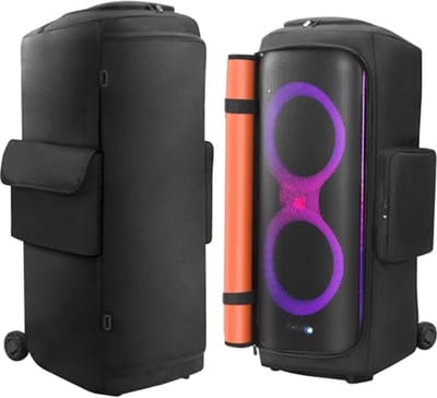 Draagtas voor Portable Bluetooth Speaker - Opbergtas met Compartimenten voor Oplader en Accessoires