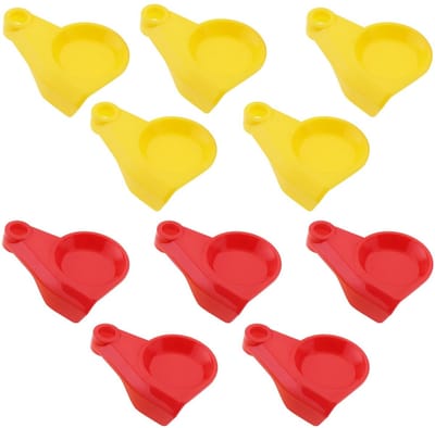 Dailygoods- Stofkap Hoogwaardige Kunststof - Stofkap Koppeling - Stofkap Vervanging - Stofkap Truck - Stofkap Tractor - 10 Stuks (5 Rood/5 Geel) - Koppelingsdop