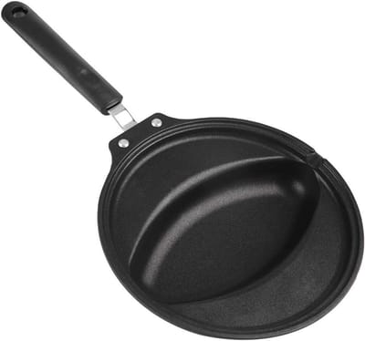 Koekenpan Antiaanbaklaag - Omeletpan Rijstpan - Ontbijt Maken - Snelle Gelijkmatige Warmte - 21.8 cm Diameter - Zwart