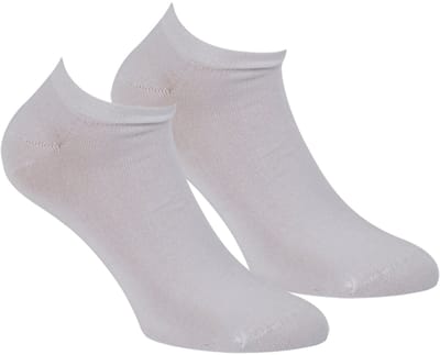 Boru Bamboo - Sneaker Sokken - Wit - 36-40 - Bamboe Sokken - 2-Pack -Naadloos - Hypoallergeen - Anti-Bacterieel - Unisex - 2303