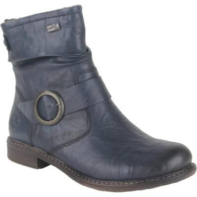 Rieker 74857-14 dames enkellaarzen gekleed maat 37 blauw