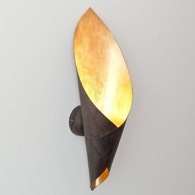 Holländer Fiaccola Piccolo - wandlamp in zwartbruin