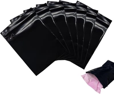 Hygienische zakjes voor vrouwen, 100 stuks, afsluitbare zakjes voor maandverband en tampons, zwart ondoorzichtig, ideaal voor dagelijks gebruik en discreet vervoer