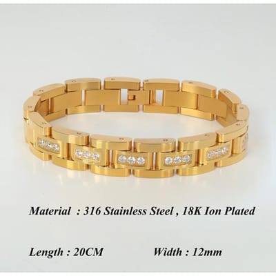 Hoge Kwaliteit Luxe 18k Dubai Vergulde Armbanden Voor Mannen En Vrouwen Mode Sieraden Herenarmband beige
